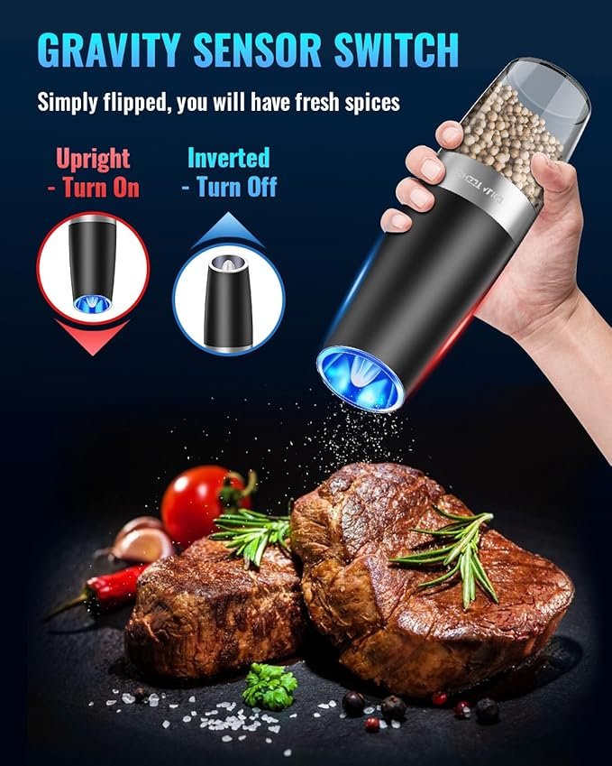 Effortless Electric Salt and Pepper Grinder Under $20