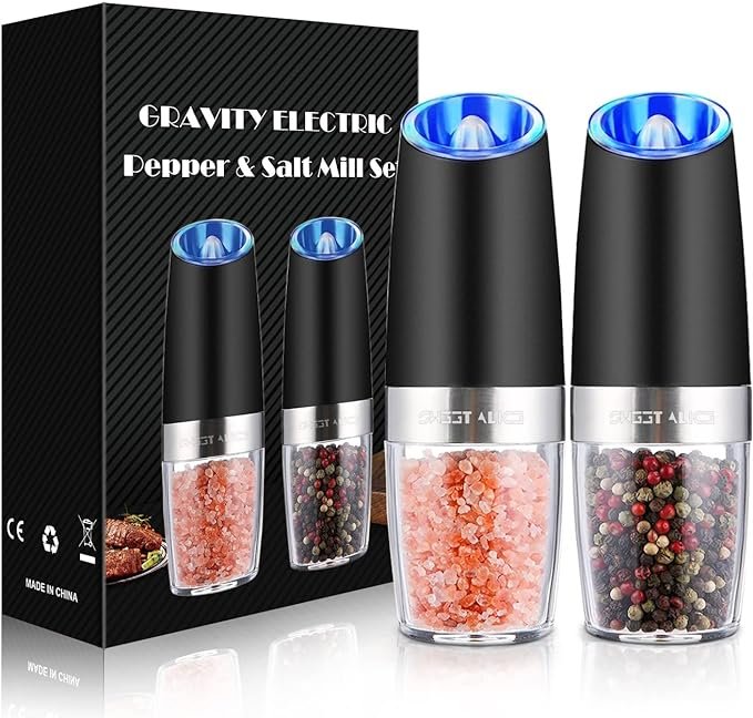 Electric Pepper and Salt Grinder Set