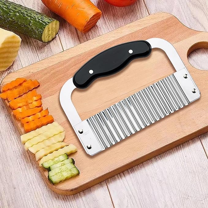 HIC Kitchen Crinkle-Cut Wave Slicer